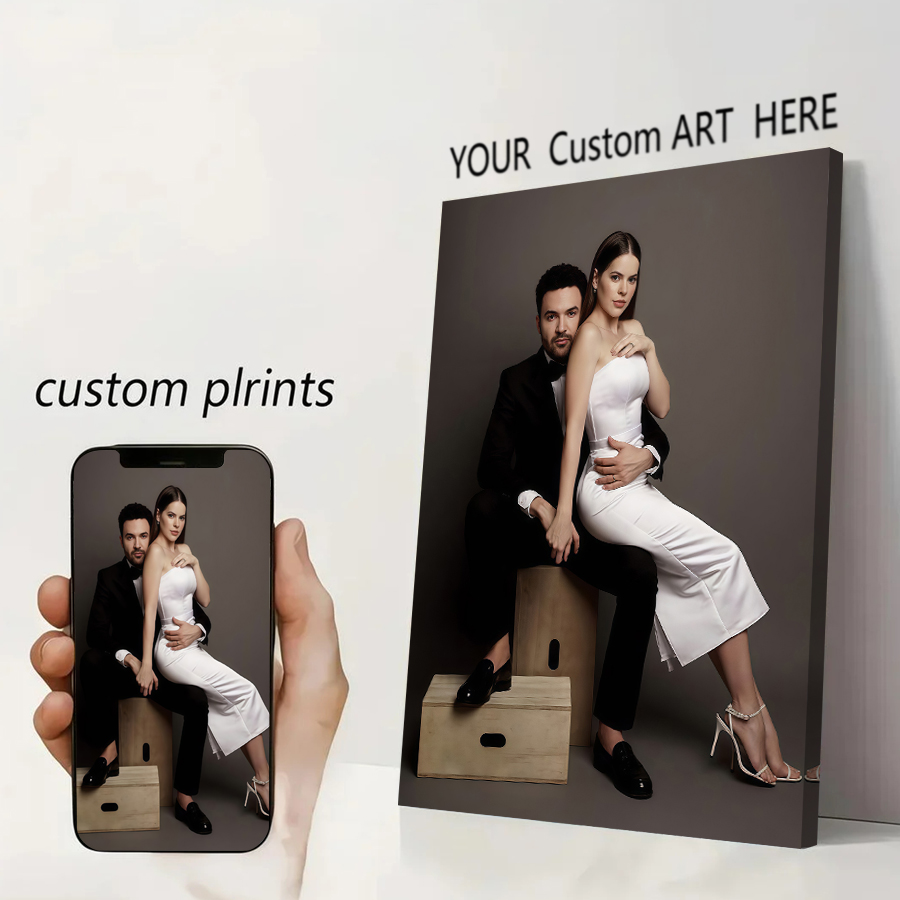 Your Home Textiles - カスタムプリントキャンバスポスターアニメゲームポスターあなたの写真による絵画パーソナルギフトカスタマイズフィギュア動物ペット家の装飾