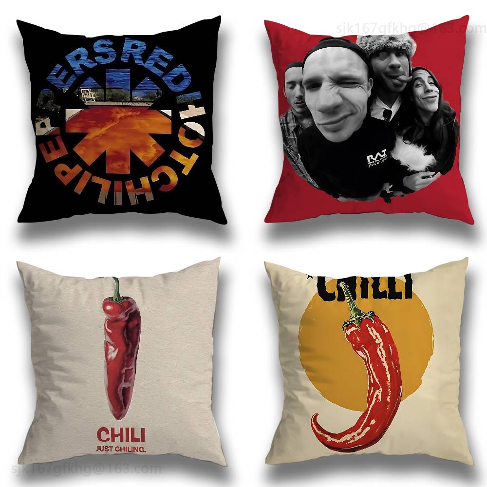 Hot Home Of Textiles - R-レッドホットC-チリペッパーズ枕カバー ソファ リビングルーム ベッドルーム ヘッドボード 背もたれクッション