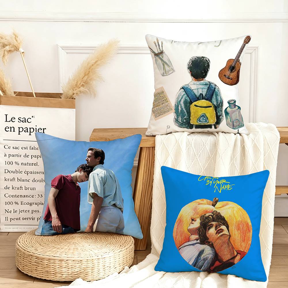 Your Home Textiles - C-Call me by your name さまざまなサイズの正方形枕カバー