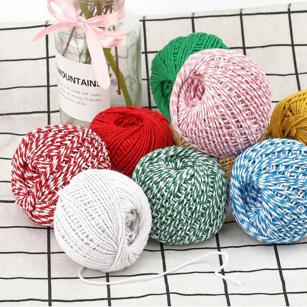 Home Textiles Com - 手作りの2色の綿二色パン屋ロープ,素朴な国の手工芸品のアクセサリー