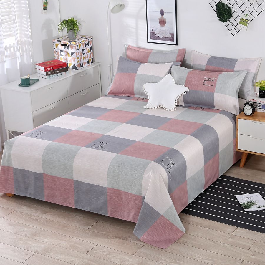 Home Textiles Bedding - 3点セット ホームテキスタイル ベッドシーツセット 枕カバー付き 綿素材 恋人同士の部屋用寝具