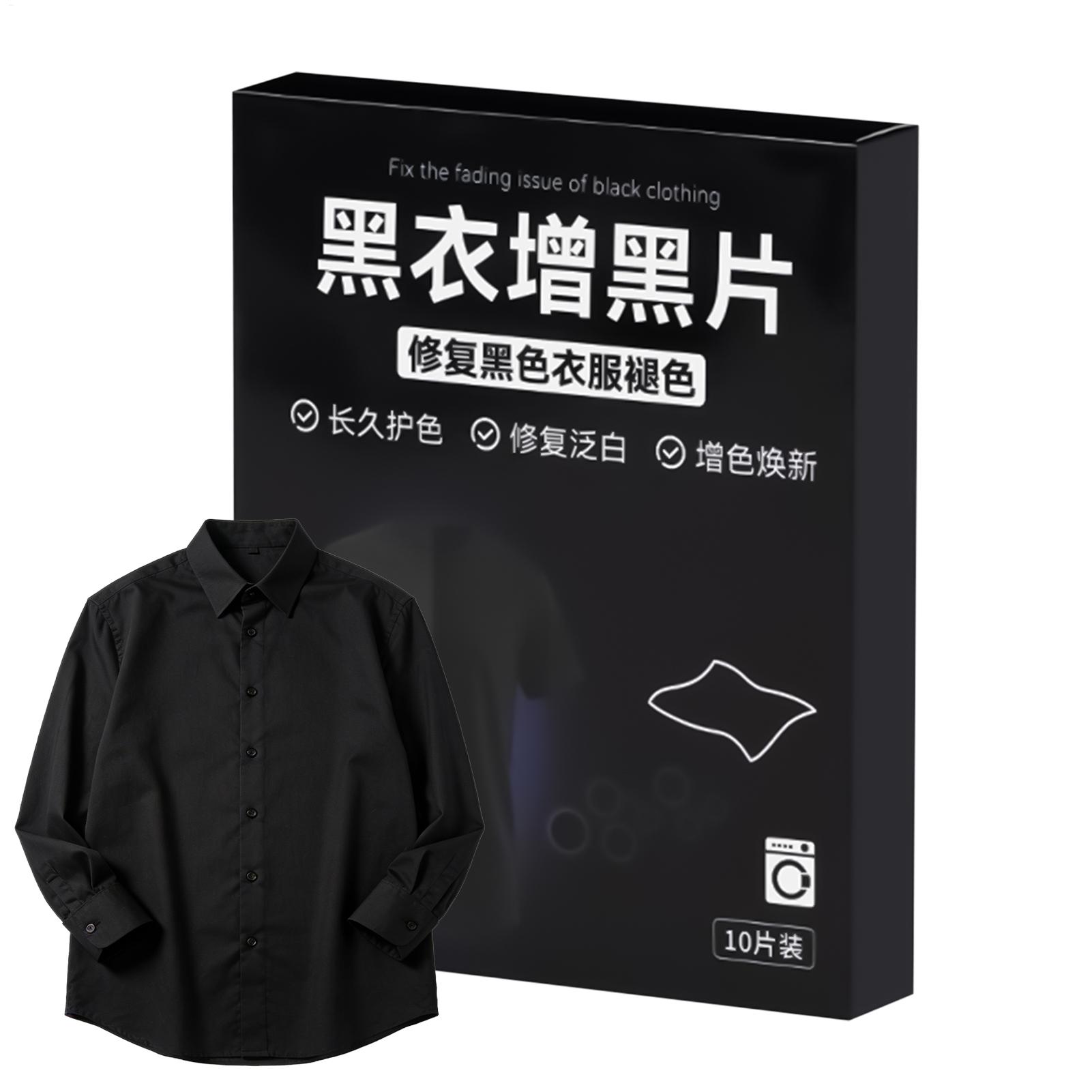 Linum Home Textiles - 黒色染料タブレット10個入り、洗濯機用、家庭用洗濯用、ポリエステル、リネン、合成繊維衣類用の長持ちする染料