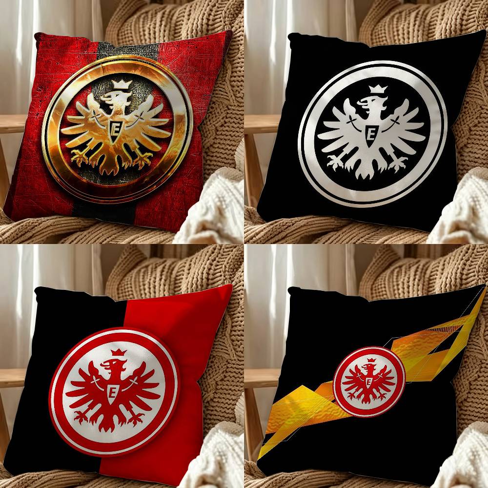 Home Textiles Frankfurt - E-Eintracht F-Frankfurt 有名な両面プリントクッションカバー寝室ベッドサイドソファ枕カバー