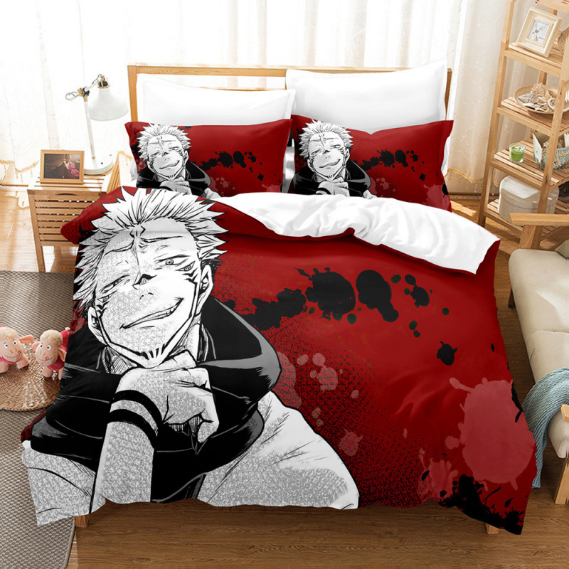 Home Textiles Bedding - 2026年新作 3Dアニメ ソウルイーター寝具セット シングル/ツイン/フル/クイーンサイズ 大人用カバーセット ホームテキスタイル