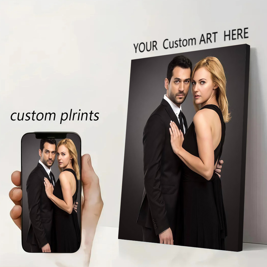 Your Home Textiles - カスタムプリントキャンバスポスターアニメゲームポスターあなたの写真による絵画パーソナルギフトカスタマイズフィギュア動物ペット家の装飾