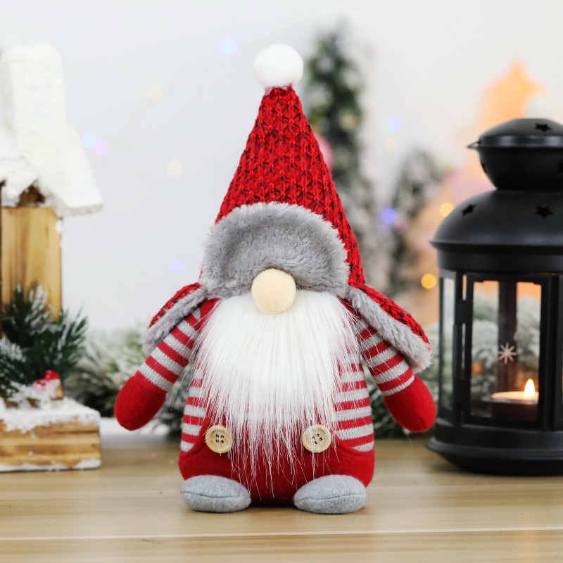 Home Textiles And Furnishing - クリスマス顔のない人形人形北欧の森ゴブリンホームファニシングモールウィンドウデコレーション用品