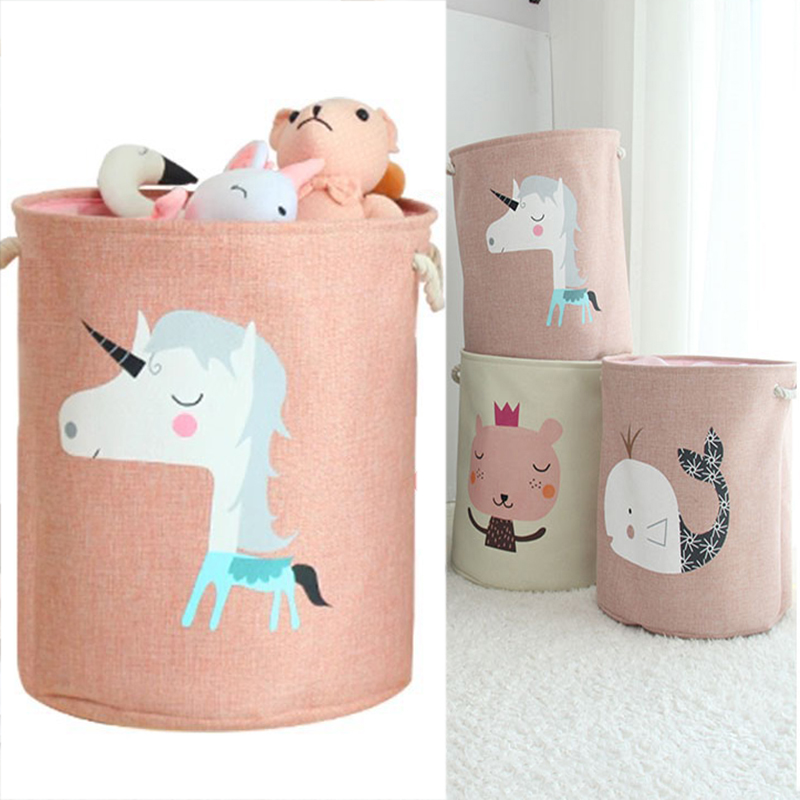 Linum Home Textiles - 家庭用の大きなランドリーバスケット,折りたたみ式収納ボックス,子供のおもちゃのランドリーバッグ,汚れた服,バスルームオーガナイザー,バケツ