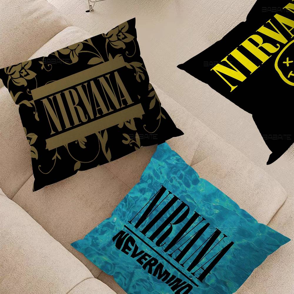 Hot Home Of Textiles - バンドホット N-Nirvanas 枕クッションカバー枕カバーリビングルームソファ家の装飾カスタマイズ