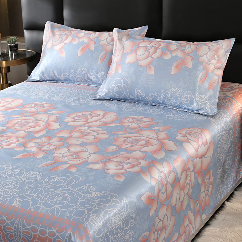 夏用アイスサテンプリント冷却マットセット 折りたたみ式エアコ - Hot Home Of Textiles のレビューと価格