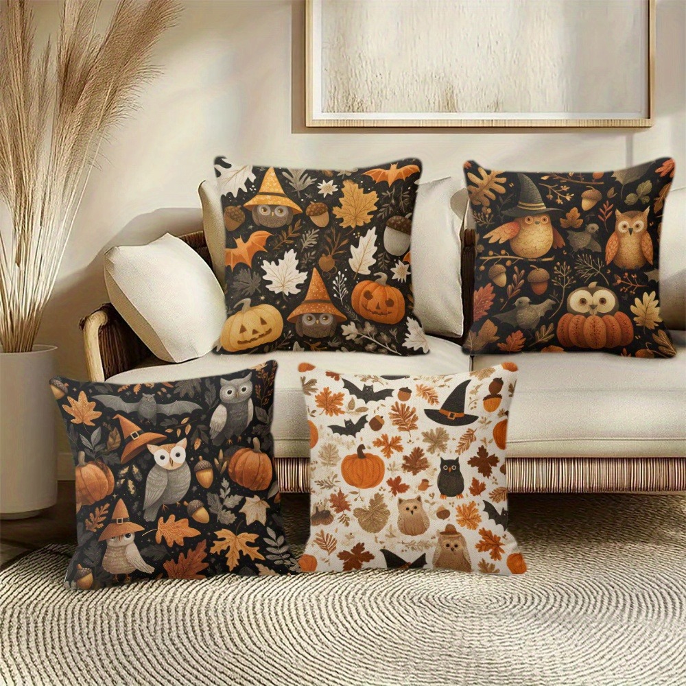 短いプラッシュ素材の枕カバー ハロウィンをテーマにした枕カバ - Your Home Textiles のレビューと価格