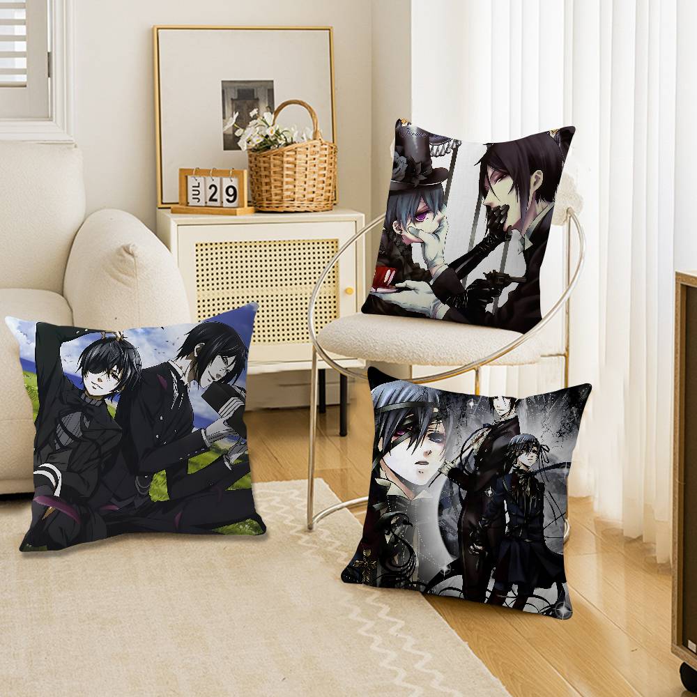 マンガシリーズ黒執事枕ギフトホームオフィス家具寝室ソファ車ク - Home Textiles And Furnishing のレビューと価格