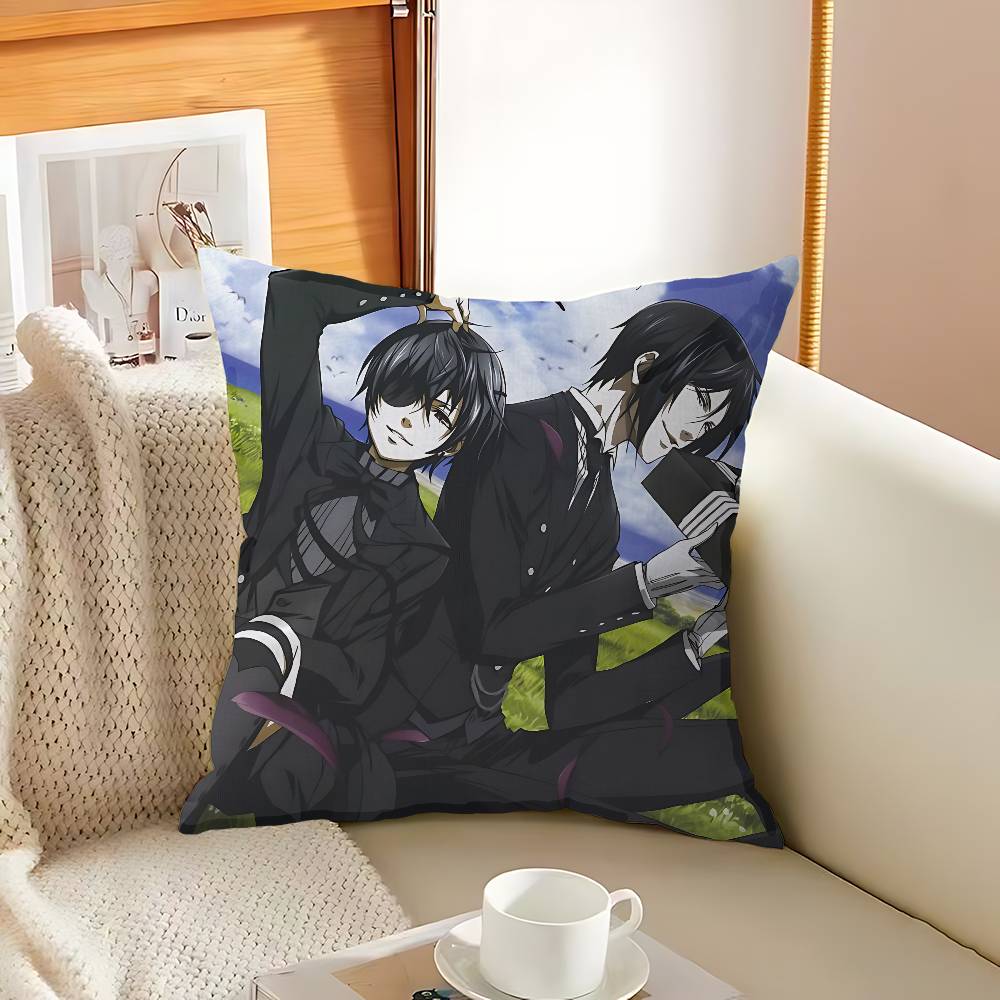 マンガシリーズ黒執事枕ギフトホームオフィス家具寝室ソファ車ク - Home Textiles And Furnishing のレビューと価格