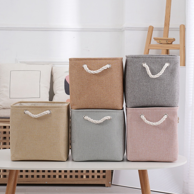 2個入り/綿と麻の収納ボックス、家庭用、衣類整理バスケット、 - Linum Home Textiles のレビューと価格
