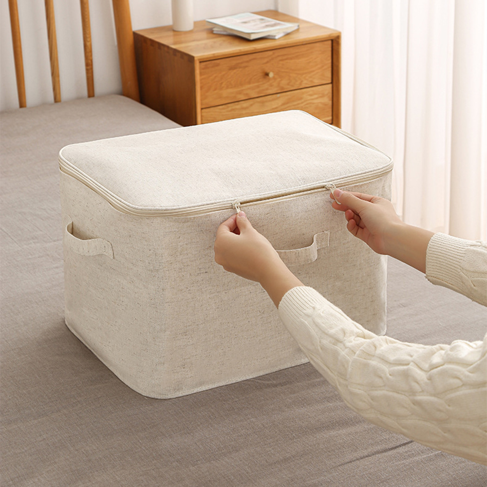 家庭用折りたたみ式収納バッグ,綿とリネンの折りたたみ式リネン - Linum Home Textiles のレビューと価格