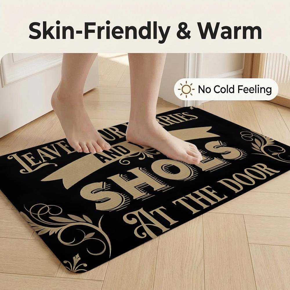面白いウェルカムマット 靴を脱ぐと足がすっきりします フロア - Your Home Textiles のレビューと価格