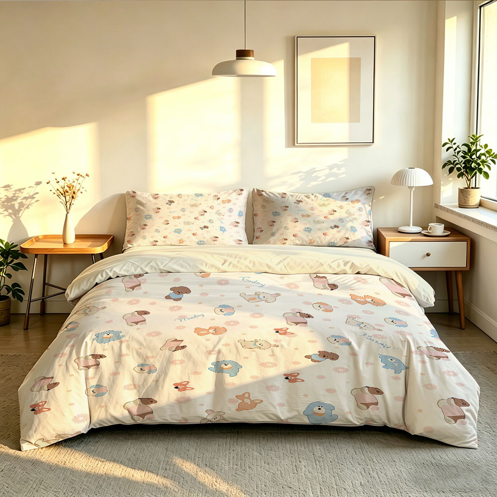3点セット ミニマリストスタイル、美しい花柄プリントダウン布 - Home Textiles Bedding のレビューと価格