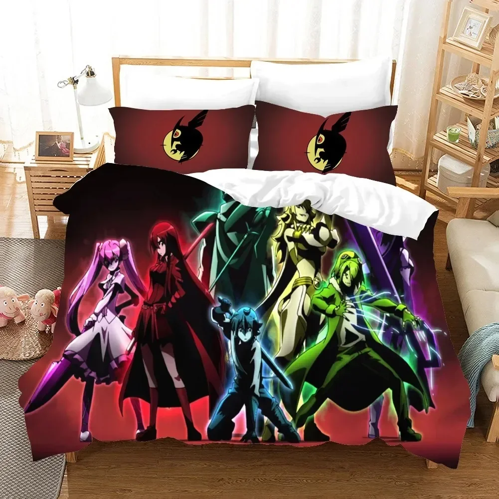 アニメアカメが斬る寝具セットプリント布団カバー枕カバーシング - Home Textiles Bedding のレビューと価格