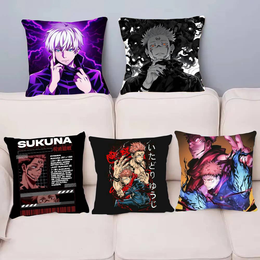 ホットアニメ呪術廻戦枕カバーホームデコレーションソファベッド - Hot Home Of Textiles のレビューと価格