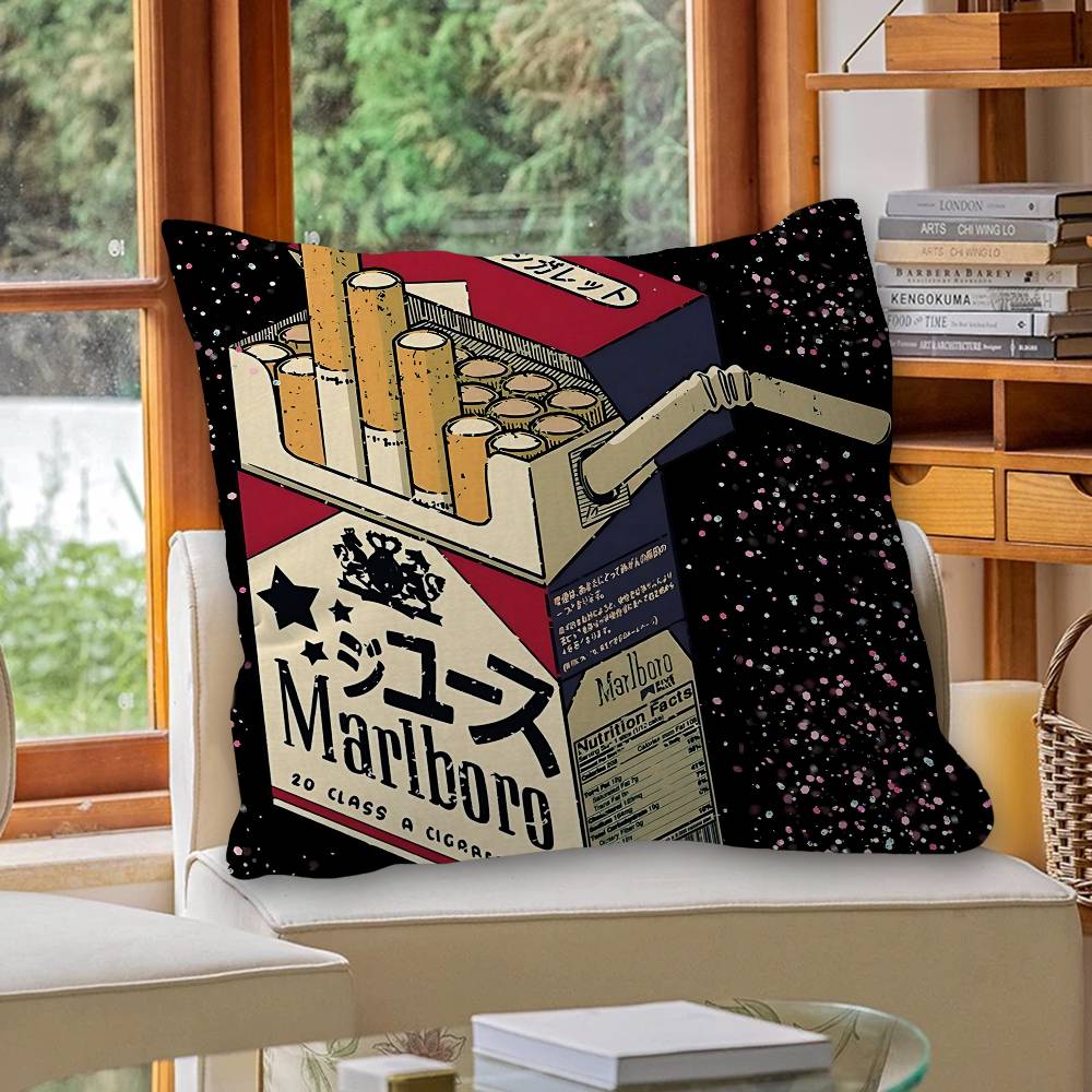 レトロ M-MarlboroS-S 枕カバー漫画ソファ装飾ホ - Home.Textiles Cushion のレビューと価格
