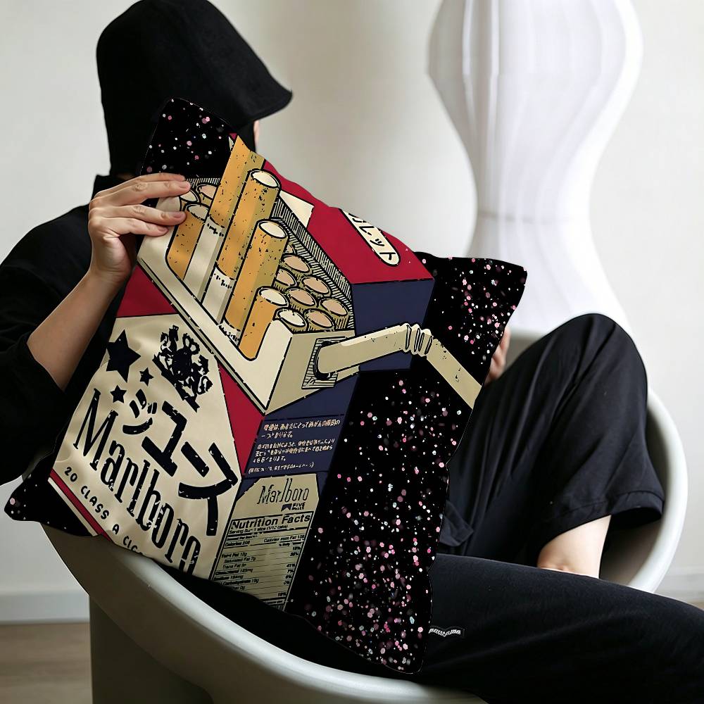 レトロ M-MarlboroS-S 枕カバー漫画ソファ装飾ホ - Home.Textiles Cushion のレビューと価格