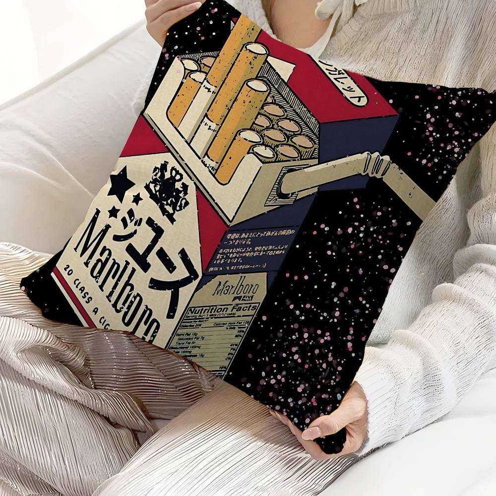 レトロ M-MarlboroS-S 枕カバー漫画ソファ装飾ホ - Home.Textiles Cushion のレビューと価格