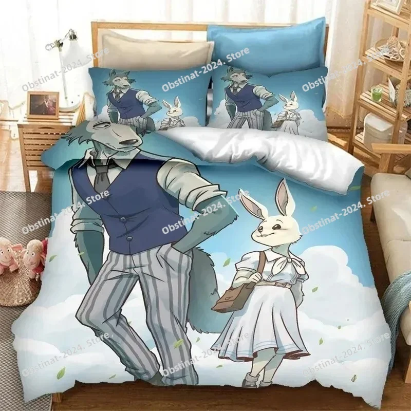 アニメ BEASTARS 寝具セット プリント寝具セット 枕 - Home Textiles Bedding のレビューと価格