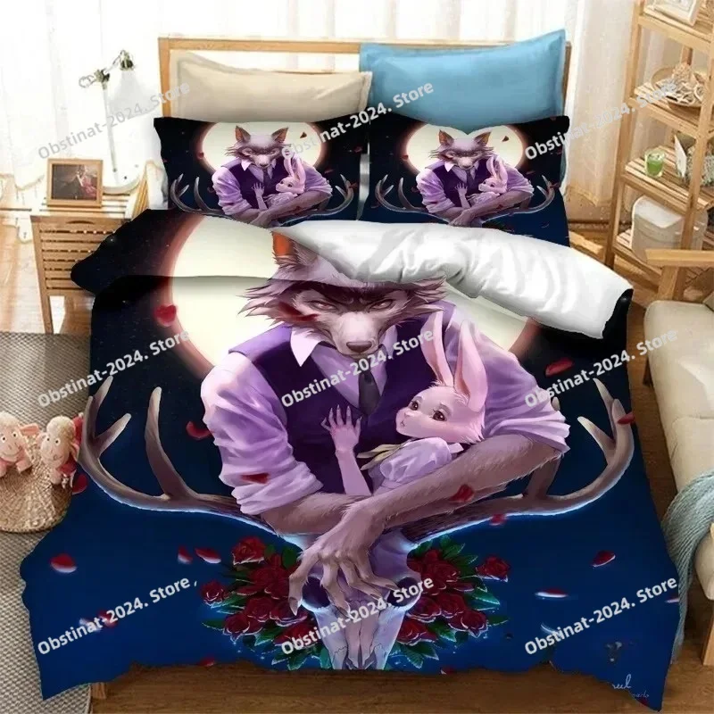 アニメ BEASTARS 寝具セット プリント寝具セット 枕 - Home Textiles Bedding のレビューと価格