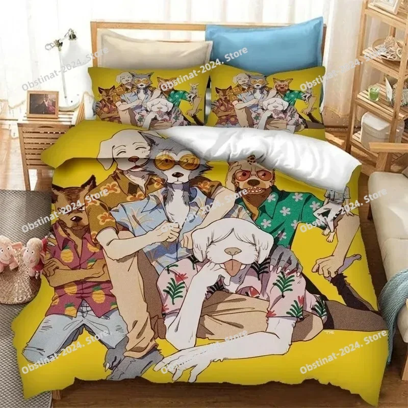 アニメ BEASTARS 寝具セット プリント寝具セット 枕 - Home Textiles Bedding のレビューと価格