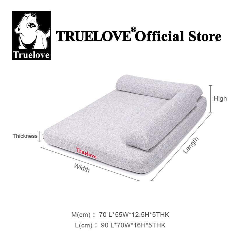 Truelove-ペット用ベッド,枕付き,低反発,柔らかく, - Home Textiles Bedding のレビューと価格
