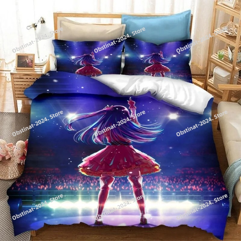 アニメ「OSHI NO KO」3Dプリント寝具セット、布団カ - Home Textiles Bedding のレビューと価格