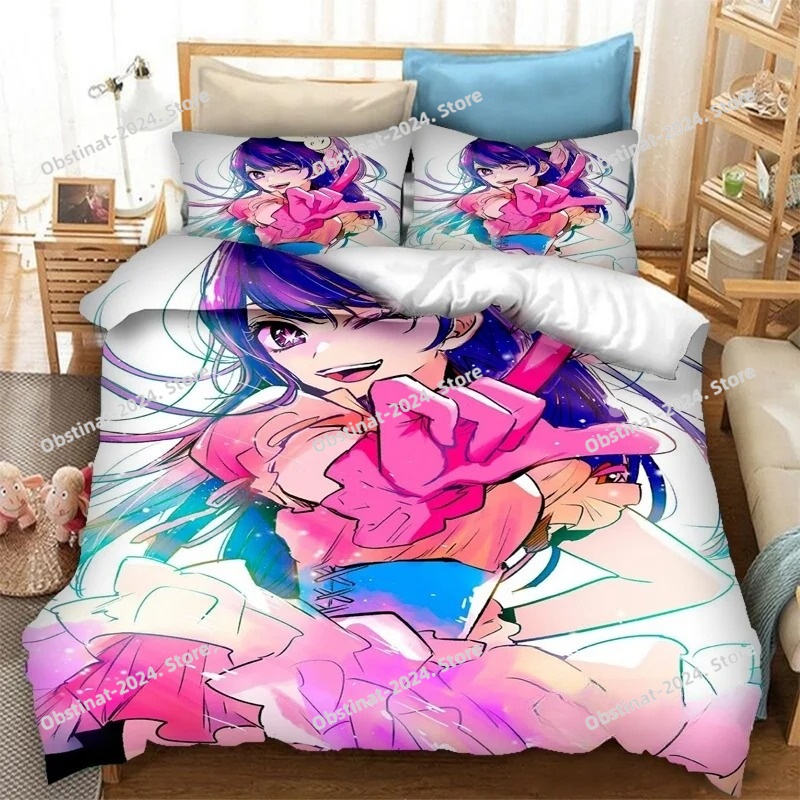 アニメ「OSHI NO KO」3Dプリント寝具セット、布団カ - Home Textiles Bedding のレビューと価格