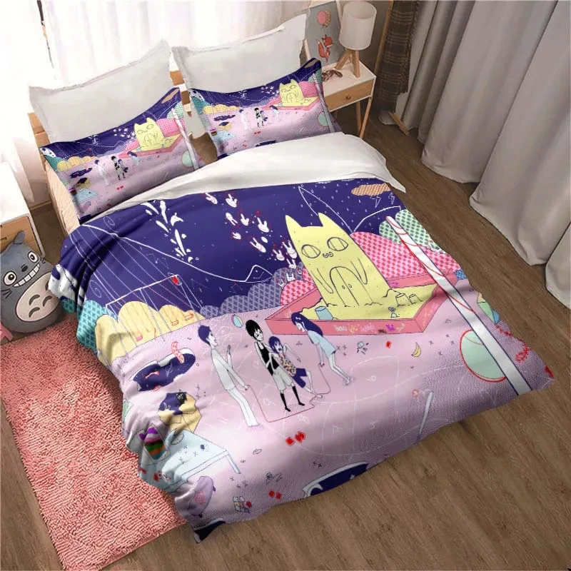 ファッション3Dプリントアニメオモリ寝具セットオールシーズン - Home Textiles Bedding のレビューと価格