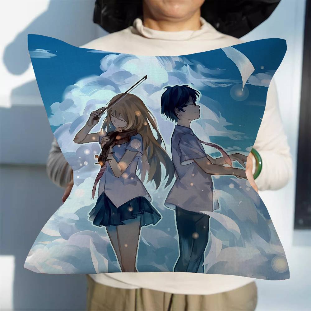 アニメ「四月は君の嘘」ミニ45*45cmクッションカバー枕カ - Your Home Textiles のレビューと価格