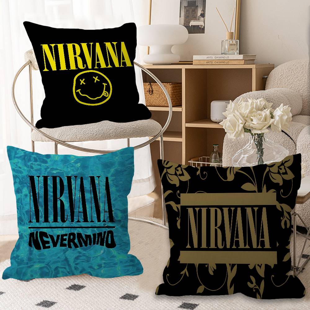 バンドホット N-Nirvanas 枕クッションカバー枕カバ - Hot Home Of Textiles のレビューと価格