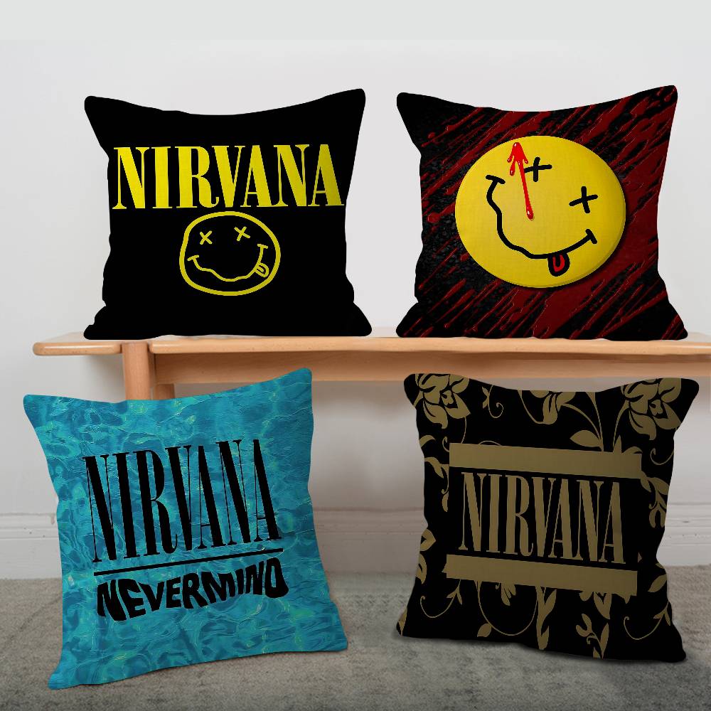 バンドホット N-Nirvanas 枕クッションカバー枕カバ - Hot Home Of Textiles のレビューと価格