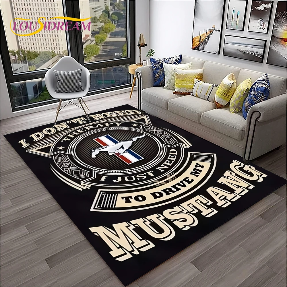 クラシックフォード GTR マスタングカーカーペットラグ、家 - Home Textiles Sale のレビューと価格