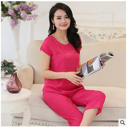 女性用半袖パジャマセット,家庭用,ラージサイズ,コットンとリ - Linum Home Textiles のレビューと価格